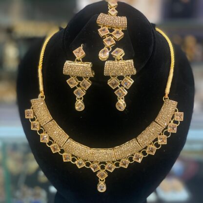 Designer Gold Plated Necklace Set