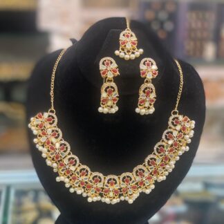 Designer Gold Plated Necklace Set