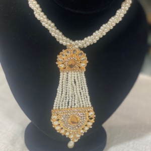 Enchanting Pearl Mala Necklace - Embrace Your Inner Bride