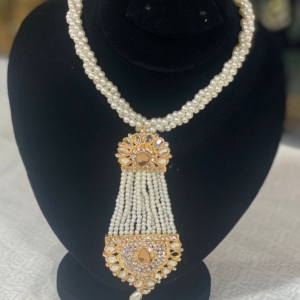 Enchanting Pearl Mala Necklace - Capture the Magic of Nikah & Weddings