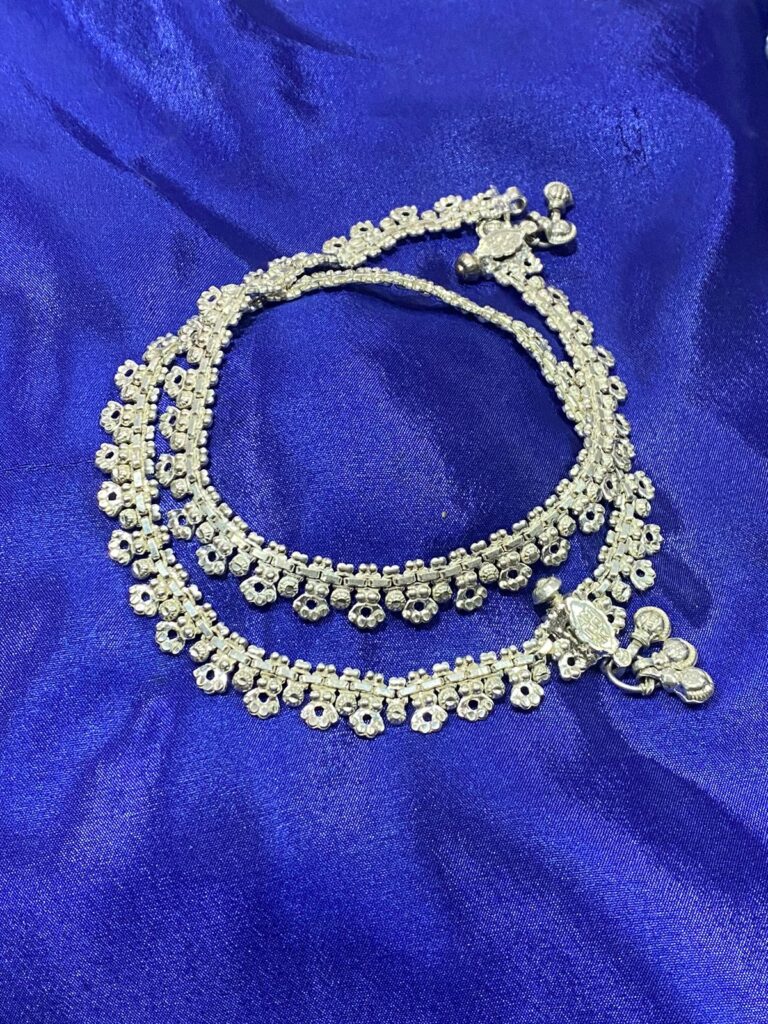 Pure Silver Chime Anklet Pair 2