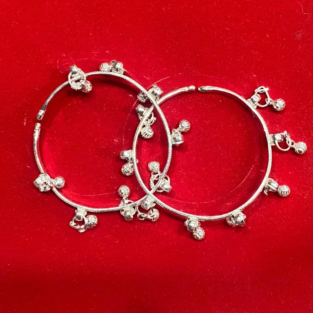 Stylish Sterling Silver Anklets for Kids