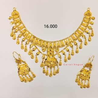 21k Gold Pakistani Cultural Jewelry Sets