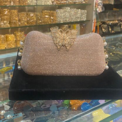 Golden Butterfly Bridal Clutch