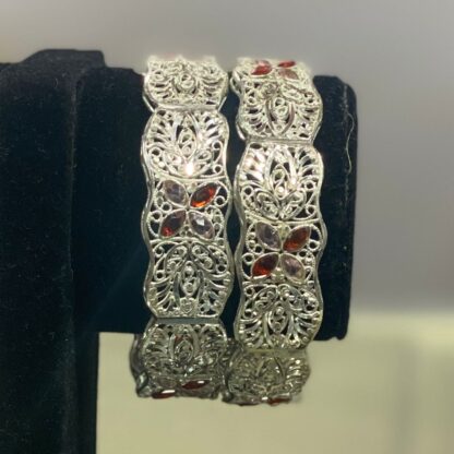 Polished Silver Stacking Bangles