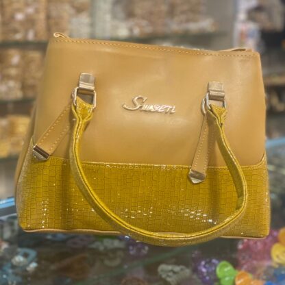 Sunny Yellow Leather Shoulder Bag