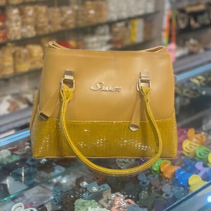 Sunny Yellow Leather Shoulder Bag