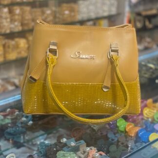 Sunny Yellow Leather Shoulder Bag