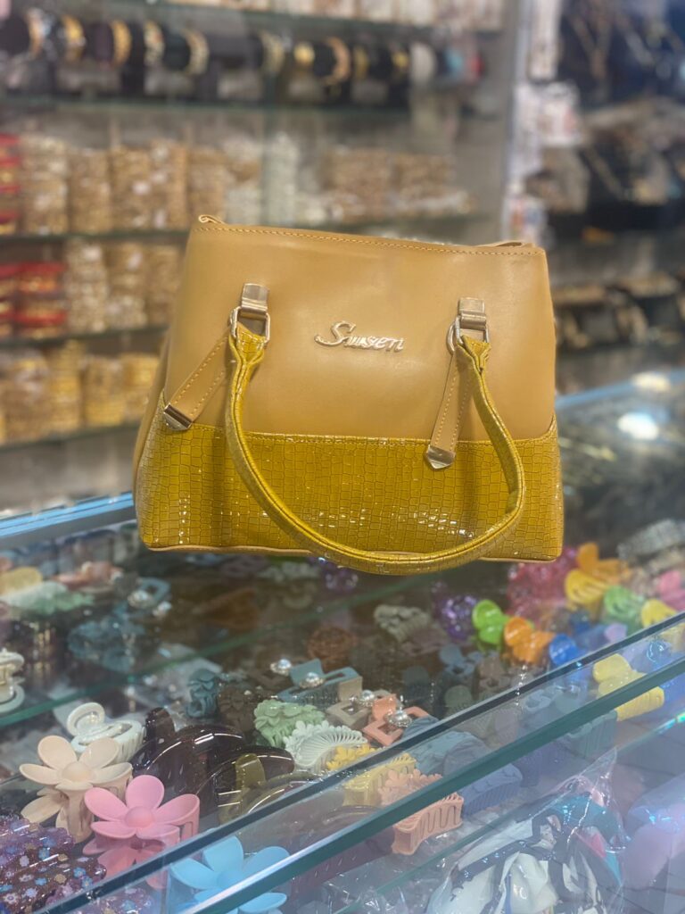 Sunny Yellow Purse with Gold Chain 6