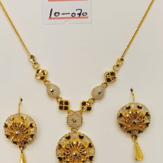21ct Filigrana d’Oro Necklace and Earring Set