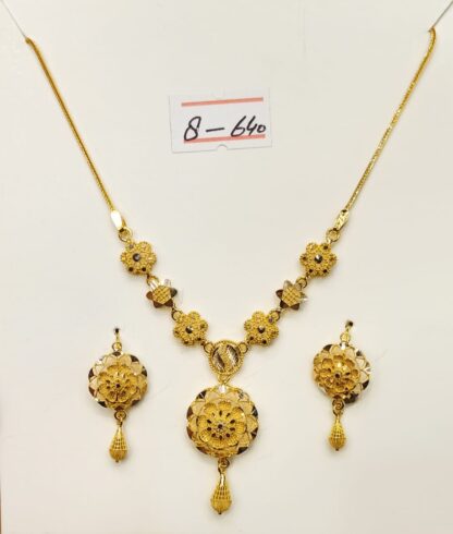 21ct Maysan Filigree Necklace and Earring Set