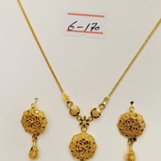 21ct Parvin Filigree Necklace and Earring Set