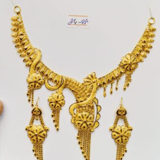 Regal Bloom Gold Necklace Set – Haar & Dull Edition