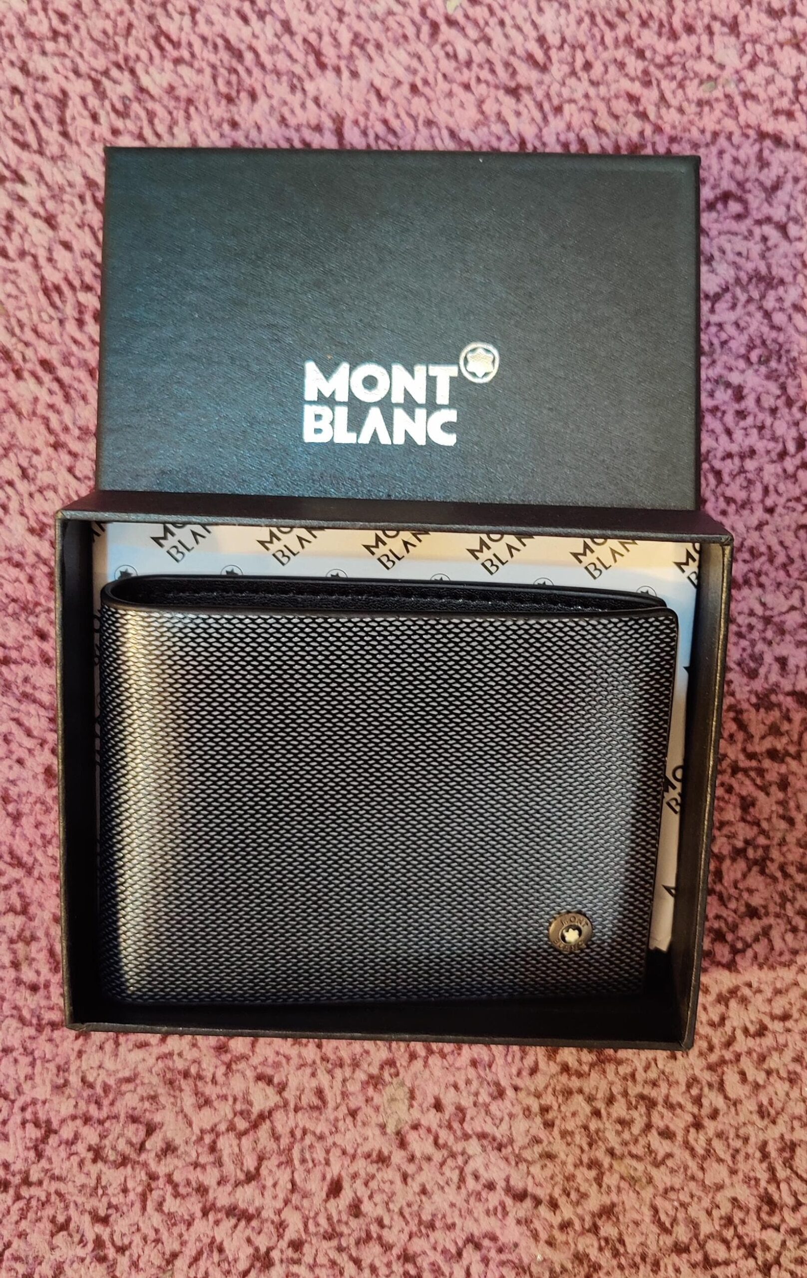 Montblanc Genuine Cowhide Leather Wallet - Brown Textured - Carat  display picture 1