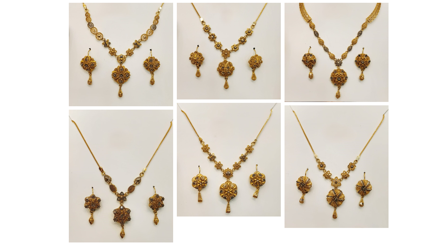 1 Tola Gold Designer Mala Set Price in Pakistan