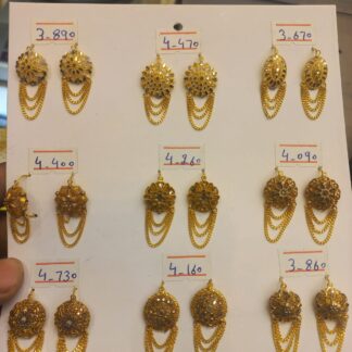 Golden Symphony: Exquisite Gold Tassel Earrings Collection