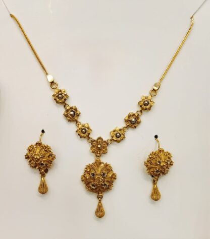 Luxora 21K Gold Designer Mala Set (One Tola)