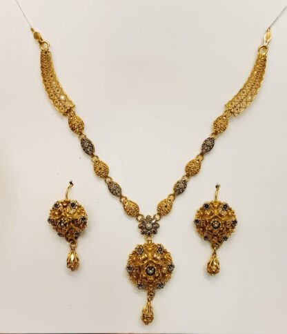 Luxora 21K Gold Designer Mala Set (One Tola)