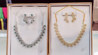 Premium One Carat Statement Jewelry Set Gold and Silver Variants - Image 4