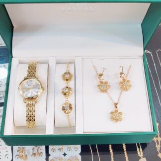 Timas Watch Set for Ladies with Bracelet and Necklace