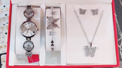 Timas Ladies Silver Watch Gift Box Set - Image 3