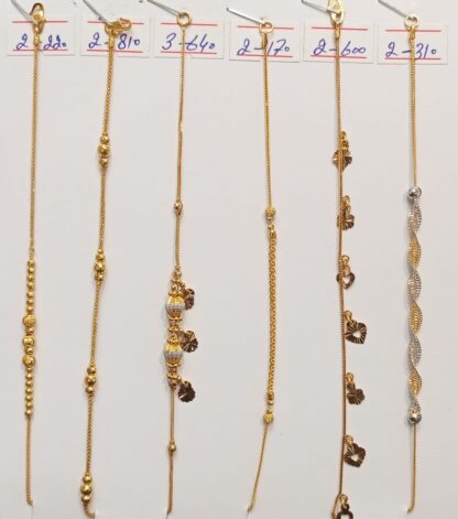 Ultra-Modern Lightweight 21K Gold Bracelets – Affordable Everyday Wear