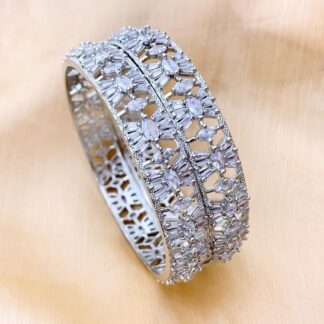 Homepage 8 American Diamond (AD) Bridal or Party Wear Kada Set