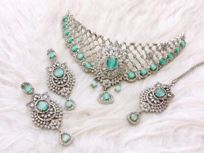 Wedding & Party Wear AD Choker Set for Women - Image 3