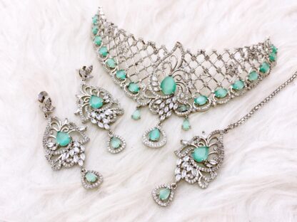 Wedding & Party Wear AD Choker Set for Women - Image 4