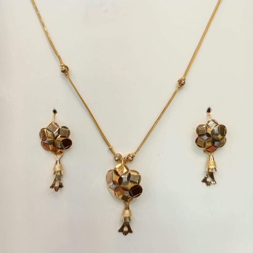 Dubai Style 21K Gold Mala Chain Necklace Set Dubai Style 21K Gold Mala Chain Necklace Set - Image 3