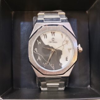 Shop the Crysma CRL812 Axen. Features a 44mm brass case, Japanese quartz movement, Hardlex glass, and 3 ATM water resistance. Premium stainless steel watch with a 1-year warranty.