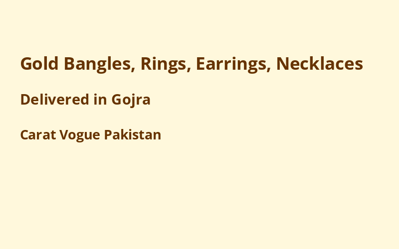 Gold Jewelry in Gojra