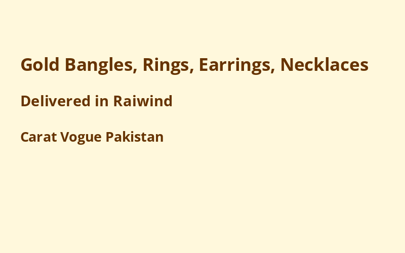 Gold Jewelry in Raiwind