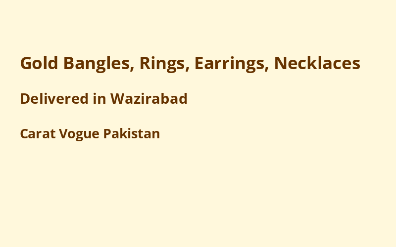 Gold Jewelry in Wazirabad